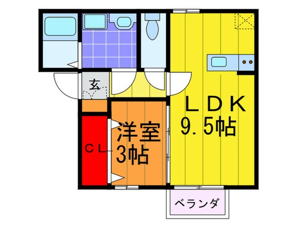 シェソワ四條畷の物件間取画像